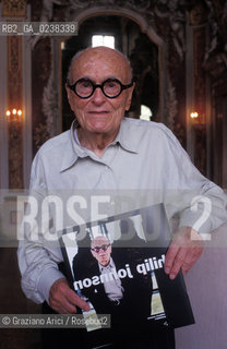 Venezia, 1999.Ritratto dellarchitetto e saggista Philip Johnson. Arte Architettura architetto saggista ritratto.Venice, 1999. Portrait of the architect and essayst Philip Johnson ©Graziano Arici/Rosebud2