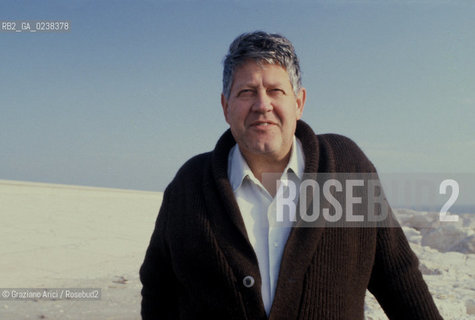 Venezia, 198?. Ritratto di Hugo Pratt, disegnatore di fumetti e in particolare di Corto Maltese. .Venice,198?. Portrait of Hugo Pratt, cartoonist of Corto Maltese ©Graziano Arici/Rosebud2  astga ©Graziano Arici/Rosebud2