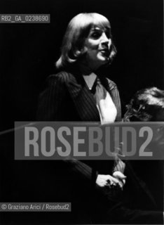 -Venezia,1979. Ritratto dellattrice teatrale e cantante Gisela May. Teatro Musica Brecht cantante attrice ritratto.-Venice,1979. Portrait of Gisela May, singer and actress of theatre ©Graziano Arici/Rosebud2  astga ©Graziano Arici/Rosebud2