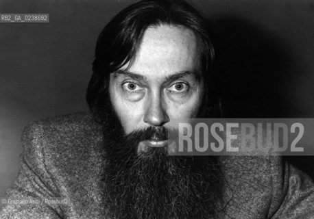 -Venezia,1979. Ritratto del dissidente russo, il professor Evgenij Vaghin.Politica dissidente Russia ritratto.-Venice,1979.Portrait of  the Russian dissident professor Evgenij Vaghin ©Graziano Arici/Rosebud2  astga ©Graziano Arici/Rosebud2