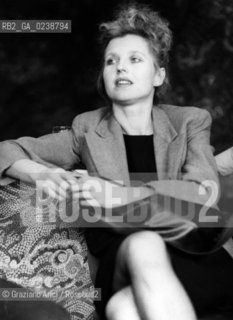 -Venezia,1980. Mostra Internazionale dArte Cinematografica. Ritratto dellattrice Hanna Schygulla . Cinema attrice ritratto.-Venice,1980.Venice Film Festival. Portrait of the actress Hanna Schygulla ©Graziano Arici/Rosebud2