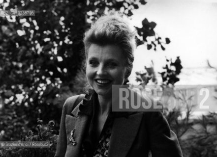 -Venezia,1980. Mostra Internazionale dArte Cinematografica. Ritratto dellattrice Hanna Schygulla . Cinema attrice ritratto.-Venice,1980.Venice Film Festival. Portrait of the actress Hanna Schygulla ©Graziano Arici/Rosebud2