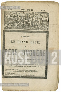 -Rivista Un sou, le père duchene numero 51, Parigi, 1871.Cm 15,5X22,6  Rivista con illustrazioni. Comune di Parigi, Rivista,Illustrazioni, Fotoantiche.-Magazine Un sou, le père duchene  number 51, Paris, 1871.  Cm 15,5X22,6  Magazine with illustrations  © Archivio Graziano Arici..