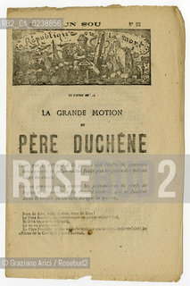-Rivista Un sou, le père duchene numero 55, Parigi, 1871. La grande motion. Cm 15,5X22,6  Rivista con illustrazioni. Comune di Parigi, Rivista,Illustrazioni, Fotoantiche.-Magazine Un sou, le père duchene  number 55, Paris, 1871.La grande motion.Cm 15,5X22,6  Magazine with illustrations  © Archivio Graziano Arici..