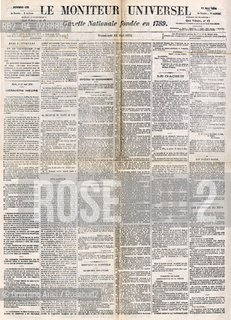 -Parigi, 1871.Pagina del quotidiano Le Moniteur Universel“, Gazette national,.n°132, 12 maggio 1871,47x64 cm circa. Parigi Comune fotoantiche giornale quotidiano politica.-Paris,1871. Page from the newspaper Le Moniteur Universel,n°132, dated 12 may 1871,47x64 cm © Archivio Graziano Arici