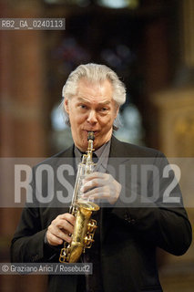 Venice, 18/6/11 - The Norwegian tenor and soprano saxophonist, active in the jazz, classical, and world music genres  Jan Garbarek musica