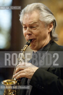 Venice, 18/6/11 - The Norwegian tenor and soprano saxophonist, active in the jazz, classical, and world music genres  Jan Garbarek musica