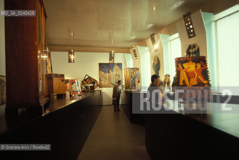 Venezia,1986. Palazzo Grassi. Mostra Futurismo e Futurismi. Arte futurismo mostra.Venice,1986. Palazzo Grassi. Exhibition Futurismo e Futurismi ©Graziano Arici/Rosebud2