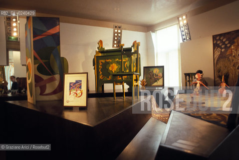 Venezia,1986. Palazzo Grassi. Mostra Futurismo e Futurismi. Arte futurismo mostra.Venice,1986. Palazzo Grassi. Exhibition Futurismo e Futurismi ©Graziano Arici/Rosebud2