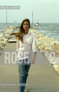- Venezia, 1980.Festival Internazionale dArte Cinematografica di Venezia.Ritratto dellattrice Antonella Interlenghi. Cinema ritratto attrice.- Venice,1980. Venice International Film Festival.Portrait of actress Antonella Interlenghi MES ©  Graziano Arici