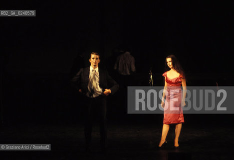 -Venezia,1985. Gran Teatro la Fenice. Balletto Kontakthof, coreografia di Pina Bausch, corpo di ballo Tanztheater Wuppertal..-Venice,1985. Gran Teatro la Fenice. Dance ballet Kontakthof, choreographed by Pina Bausch, Tanztheater Wuppertal dancers chorus ©Graziano Arici/Rosebud2