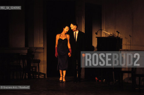 -Venezia,1985. Gran Teatro la Fenice. Balletto Kontakthof, coreografia di Pina Bausch, corpo di ballo Tanztheater Wuppertal..-Venice,1985. Gran Teatro la Fenice. Dance ballet Kontakthof, choreographed by Pina Bausch, Tanztheater Wuppertal dancers chorus ©Graziano Arici/Rosebud2