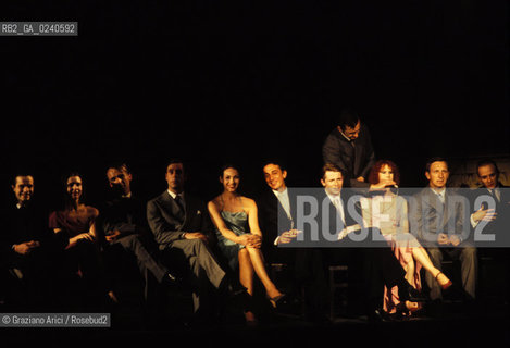 -Venezia,1985. Gran Teatro la Fenice. Balletto Kontakthof, coreografia di Pina Bausch, corpo di ballo Tanztheater Wuppertal..-Venice,1985. Gran Teatro la Fenice. Dance ballet Kontakthof, choreographed by Pina Bausch, Tanztheater Wuppertal dancers chorus ©Graziano Arici/Rosebud2