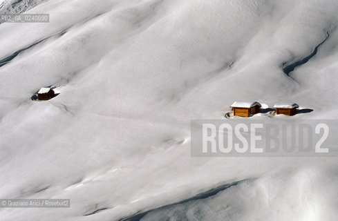 Dolomiti,1980. Montagna paesaggio con neve Geo montagna neve.Dolomiti,1980. Mountain Landscape with snow ©Graziano Arici/Rosebud2