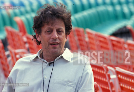 -Jesolo(Venezia),1992. Il compositore Philip Glass. Musica classica contemporanea minimalismo ritratto compositore.-Jesolo(Venice),1992. The contemporary composer Philip Glass ©Graziano Arici/Rosebud2