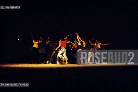 Venezia,1975.(Ghetto).Balletto Acqua Alta, coreografia di Maurice Bejart. DANZA balletto coreografia ballerino Ghetto.Venice,1975.Ballet High Tide, choreographed by Maurice Bejart MES ©Graziano Arici/Rosebud2   astga ©Graziano Arici/Rosebud2