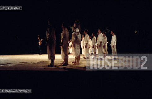 Venezia,1975.(Ghetto).Balletto Acqua Alta, coreografia di Maurice Bejart. DANZA balletto coreografia ballerino Ghetto.Venice,1975.Ballet High Tide, choreographed by Maurice Bejart MES ©Graziano Arici/Rosebud2   astga ©Graziano Arici/Rosebud2