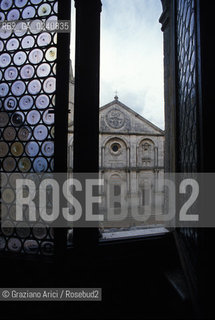 -Siena (Toscana),2002.Il Duomo. Geo chiesa Duomo Siena Architettura finestra.-Siena (Tuscany),2002. The Duomo ©Graziano Arici/Rosebud2