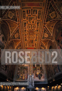 -Siena (Toscana),2002.Il Duomo: La libreria Piccolomini. Geo chiesa Duomo Siena Architettura libreria libro cattedrale.-Siena (Tuscany),2002. The Cathedral: the Piccolimini Library  ©Graziano Arici/Rosebud2