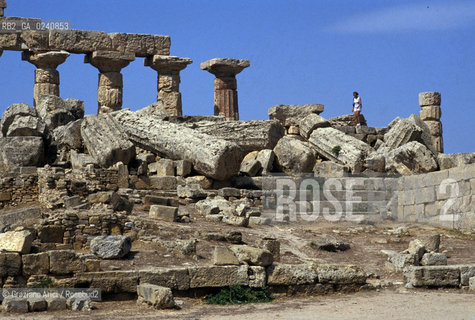 -Sicilia,2002.Selinunte. Lacropoli. Geo archeologia sito Grecia.-Sicily,2002.Selinunte. The acropolis ©Graziano Arici/Rosebud2