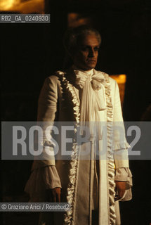 - Venezia,1979.Riprese del film Don Giovannidi Joseph Losey.Il cantante lirico Ruggero Raimondi nella parte del Don Giovanni.Cinema film Don Giovanni set backstage..- Venice,1979. Backstage of the film Don Giovanni.The opera singer Ruggero Raimondi  ©Graziano Arici/Rosebud2.