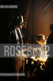 - Venezia,1979.Riprese del film Don Giovannidi Joseph Losey.Il cantante lirico Ruggero Raimondi nella parte del Don Giovanni.Cinema film Don Giovanni set backstage..- Venice,1979. Backstage of the film Don Giovanni.The opera singer Ruggero Raimondi  ©Graziano Arici/Rosebud2.