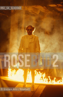 - Venezia,1979.Riprese del film Don Giovanni di Joseph Losey.Il cantante lirico Ruggero Raimondi nella parte di Don Giovanni.Cinema film Don Giovanni set backstage..- Venice,1979. Backstage of the film Don Giovanni.The opera singer Ruggero Raimondi ©Graziano Arici/Rosebud2.