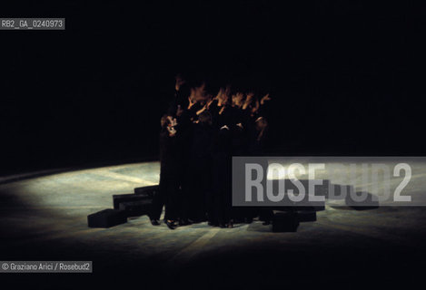 -Venezia,1975.Teatro Verde di San Giorgio.Balletto di Lione Opera Venice Secrete. Danza Balletto Lione ballerino Venice Secrete .-Venice,1975. Teatro Verde, San Giorgio.Opera Venice Secrete by Lyon Ballet MES ©Graziano Arici/Rosebud2