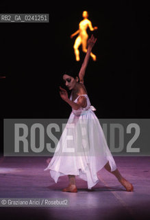 -1986. La ballerina (Maria)Grazia Galante durante il balletto Dionysos. Danza Ballerina balletto Dionysos.-1986. The dancer Maria Grazia Galante durign the ballet Dionysos ©Graziano Arici/Rosebud2