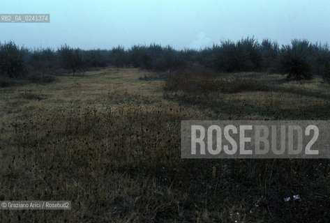 - Ungheria,Budapest,1978.La puszta, pianura stepposa.GEO pianura steppa paesaggio.- Hungary,Budapest,1978.The puszta.The steppe Mes ©  Graziano Arici..