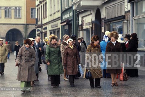 -Germania,Rostock,1981.Centro città.GEO citta germania city.-German, Rostock,1981.Centre of the city Mes ©  Graziano Arici