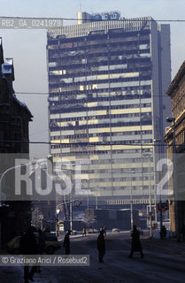 -Sarajevo,1994.Strade e palazzi della città. Guerra distruzione palazzo - Sarajevo,1994. Roads and buildings in the city ©Graziano Arici/Rosebud2