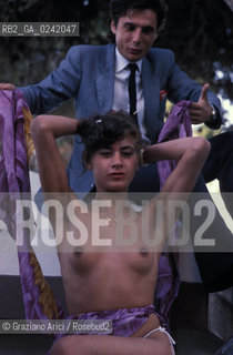 -Venezia,1980. Mostra Internazionale dArte Cinematografica. Ritratto dellattrice Anna Valente Cinema attrice nudo ritratto -Venice,1980. International Venice Film festival.Portrait of the actress Anna Valente MES ©Graziano Arici/Rosebud2