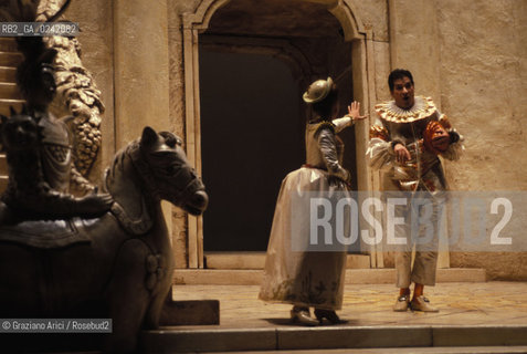 Venezia,1992.Biennale Musica.Il Flaminio di Pergolesi, regia di Roberto De Simone. Musica dramma opera teatro.venice,1992.Biennale Musica.Il Flaminio by Pergolesi, directed by Roberto De Simone ©Graziano Arici/Rosebud2