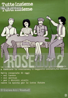 Manifesto sulla condizione della donna. Femminismo donna condizione lotta movimento politica rapporto cultura sesso potere sociale famiglia autonomia classe femmina diritto voto uguaglianza libertà parità.Manifest on the feminine condition. Woman Feminism society condition status movement policy relation sex womens rights sexism voting cultural power liberal equality relation MES .Reproducted by Archivio Graziano Arici  astga ©Graziano Arici/Rosebud2