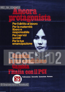 Manifesto sulla condizione della donna. Femminismo donna condizione lotta movimento politica rapporto cultura sesso potere sociale famiglia autonomia classe femmina diritto voto uguaglianza libertà parità.Manifest on the feminine condition. Woman Feminism society condition status movement policy relation sex womens rights sexism voting cultural power liberal equality relation MES.Reproducted by Archivio Graziano Arici  astga ©Graziano Arici/Rosebud2