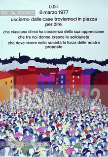 Manifesto sulla condizione della donna. Femminismo donna condizione lotta movimento politica rapporto cultura sesso potere sociale famiglia autonomia classe femmina diritto voto uguaglianza libertà parità.Manifest on the feminine condition. Woman Feminism society condition status movement policy relation sex womens rights sexism voting cultural power liberal equality relation MES.Reproducted by Archivio Graziano Arici  astga ©Graziano Arici/Rosebud2