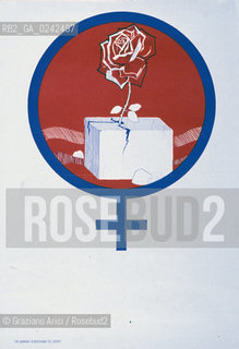 Manifesto sulla condizione della donna. Femminismo donna condizione lotta movimento politica rapporto cultura sesso potere sociale famiglia autonomia classe femmina diritto voto uguaglianza libertà parità.Manifest on the feminine condition. Woman Feminism society condition status movement policy relation sex womens rights sexism voting cultural power liberal equality relation MES.Reproducted by Archivio Graziano Arici  astga ©Graziano Arici/Rosebud2