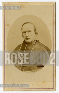 -Parigi, 1870 circa. Studio Fotografico Pierre Petit -  Ritratto dellarcivescovo di Parigi Georges Darboy. Stampa allalbumina incollata su cartone, Carte de Visite, cm 6X10,5. Comune di Parigi Ritratto Fotoantiche Arcivescovo.-Paris, 1870, Pierre Petit author. Portrait of Georges Darboy, archbishop of Paris. Albumen photographic mounted on cardboard, Carte de visite 6X10,5 © Archivio Graziano Arici