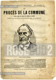 -Parigi,1871. Librairie Internationale. Giornale illustrato Proces de la Commune cm 20x30 ,n°pagine 7. fotoantiche giornale illustrazione Comune Parigi storia processo Louis Charles Delescluze ritratto .-Paris, 1871. Librairie Internationale. Illustrated journal newspaper Proces de la Commune, cm 20x30,n°pages 7 © Archvio Graziano Arici