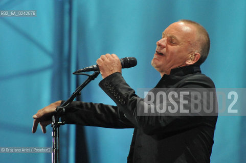 The English musician, singer-songwriter, activist, actor and philanthropist Sting (born Gordon Matthew Thomas Sumner on 2 October 1951), CBE, . Prior to starting his solo career, he was the principal songwriter, lead singer and bassist of the rock band The Police. musica pop rock cantante ©Graziano Arici/Rosebud2