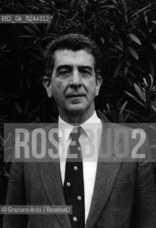 Venezia,1979.Ritratto di Massimo Bogianckino,musicologo e politico. Musica politica critico musicologia ritratto -Venice,1979. Portrait of Massimo Bogianckino, politician and musicologist music critic MES ©Graziano Arici/Rosebud2  astga ©Graziano Arici/Rosebud2