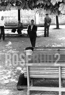 -Venezia, Isola di San Clemente,agosto 1978. Ospedale psichiatrico di San Clemente. Pazienti ricoverati nella struttura. Psichiatria ospedale manicomio follia matto pazzia paziente malattia mentale mente -Venice, San Clementès island, august 1978.Psychiatric hospital in San Clementès island. Patients admitted in the hospital. Crazy asylum psychiatric hospital patient illness mental mind MES © Archivio Graziano Arici  astga ©Graziano Arici/Rosebud2