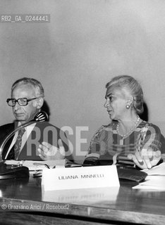 -Venezia,1972.Fondazione Giorgio Cini.Convegno nazionale degli editori italiani- Scuola per Librai.Liliana Minnelli. ritratto conferenza editore libro-Venice,1972. Fondazione Giorgio Cini.National Conference of Editors-publishers © Archivio Graziano Arici  astga ©Graziano Arici/Rosebud2