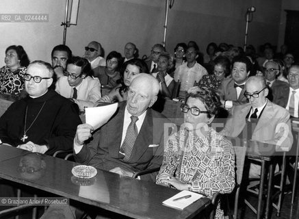 -Venezia,1972.Fondazione Giorgio Cini.Convegno nazionale degli editori italiani- Scuola per Librai. ritratto di Mimma Mondadori -Venice,1972. Fondazione Giorgio Cini.National Conference of Editors-publishers. Portrait of Mimma Mondadori © Archivio Graziano Arici  astga ©Graziano Arici/Rosebud2