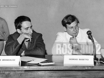 -Venezia,1972.Fondazione Giorgio Cini.Convegno nazionale degli editori italiani- Scuola per Librai.Giorgio Busetto. -Venice,1972. Fondazione Giorgio Cini.National Conference of Editors-publishers. Giorgio Busetto © Archivio Graziano Arici  astga ©Graziano Arici/Rosebud2