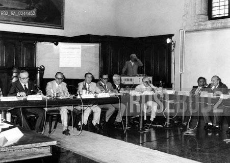 -Venezia,1972.Fondazione Giorgio Cini.Convegno nazionale degli editori italiani- Scuola per Librai. -Venice,1983. Fondazione Giorgio Cini.National Conference of Editors-publishers © Archivio Graziano Arici  astga ©Graziano Arici/Rosebud2