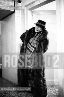 Venezia,1982.Ritratto dellattrice Valentina Cortese. Cinema teatro attrice ritratto -Venice,1982.Portrait of the actress Valentina Cortese ©Graziano Arici/Rosebud2  astga ©Graziano Arici/Rosebud2