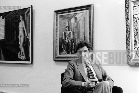 Venezia,1982.Il mercante darte e gallerista Renato Cardazzo Arte gallerista mercante ritratto -Venice,1982. Portrait of the art dealer Renato Cardazzo ©Graziano Arici/Rosebud2  astga ©Graziano Arici/Rosebud2