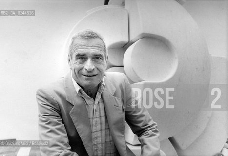 -Venezia,1982. Lo scultore Andrea Cascella Arte scultore ritratto-Venice,1982. Portrait of the sculptor Andrea Cascella ©Graziano Arici/Rosebud2  astga ©Graziano Arici/Rosebud2